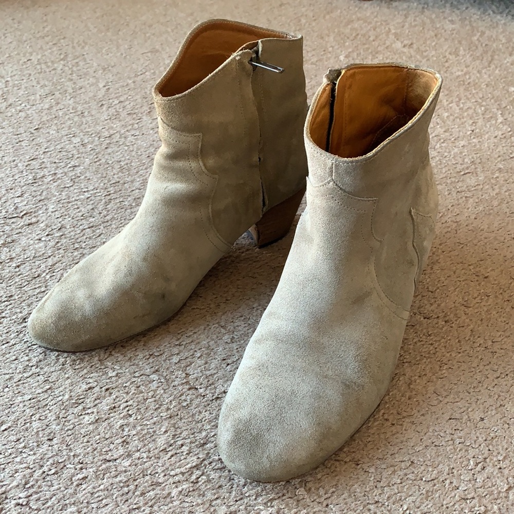 Isabel Marant Dicker boots booties sz 40 suede